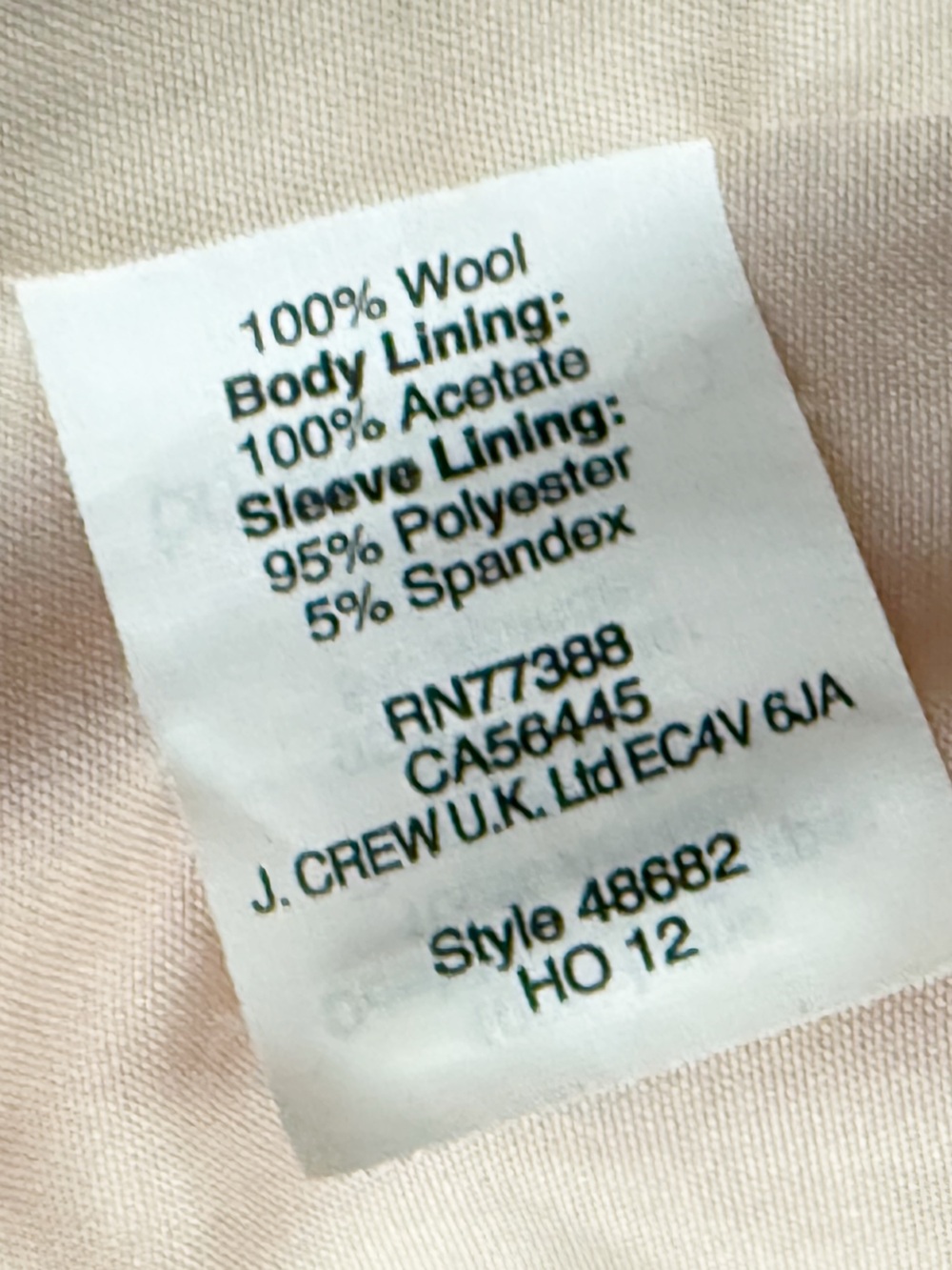J.Crew Dark Orange Wool Schoolboy Blazer Size 6 Gold Crest Buttons Fall Preppy - Picture 5 of 15